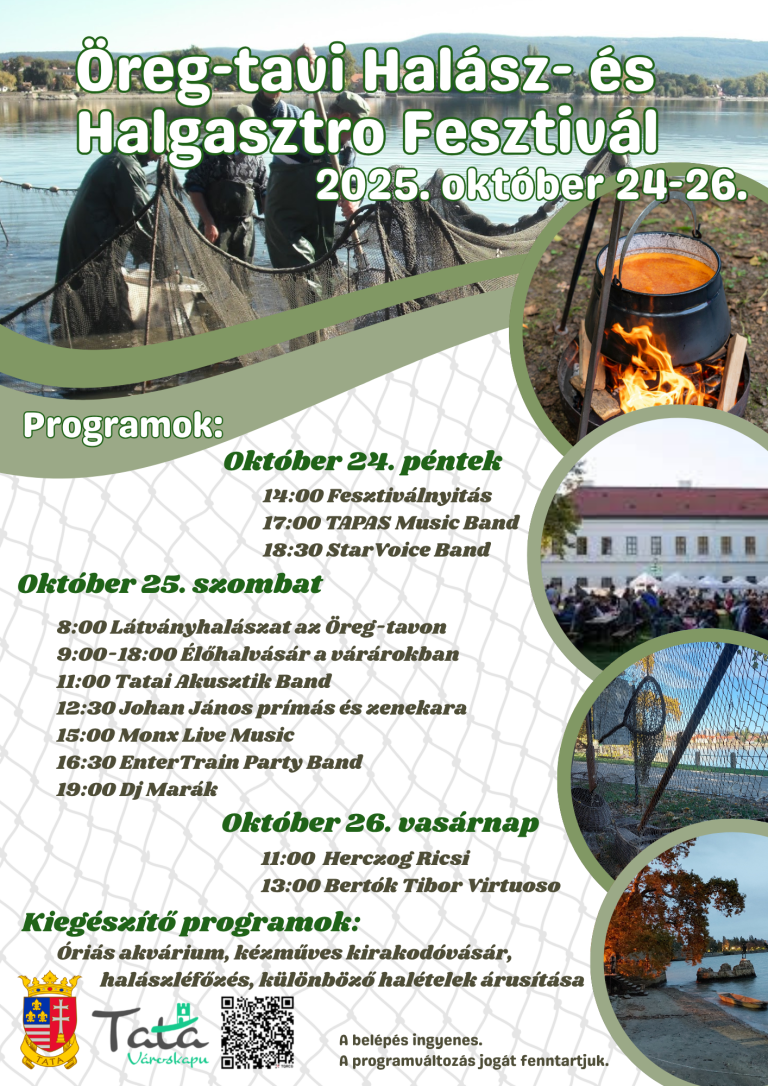 halászfesztivál program, őszi fesztivál, hosszú hétvége